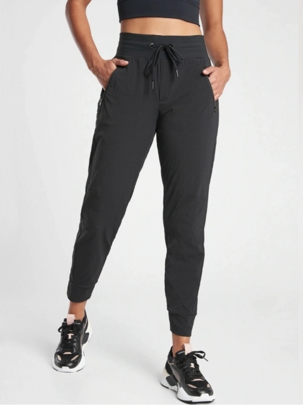 Athleta Black Trekkie North Jogger Sweatpants Women’s 0